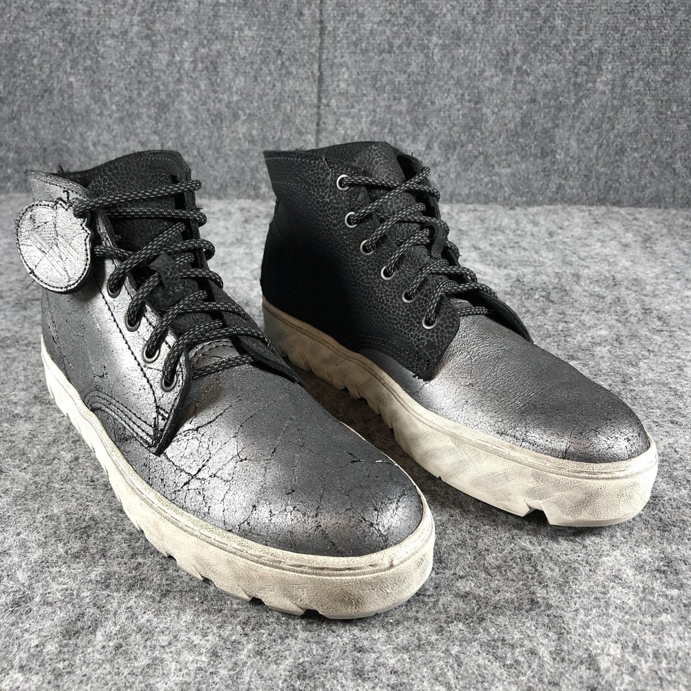 Wolverine 1000 Mile Men's Size 9 D Gray Metallic Black Leather Shoes W990032
